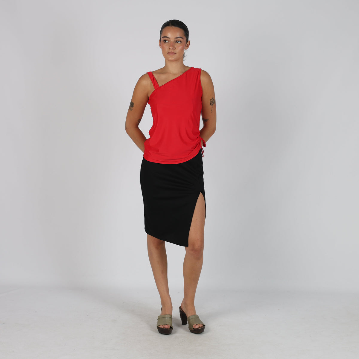 Black Y2K Pimkie Woven Midi Skirt (XS)