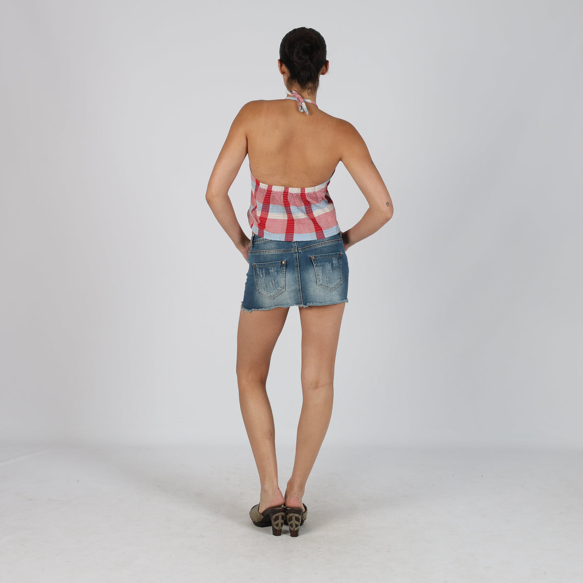 Blue Y2K Denim Mini Skirt (XS)