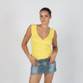 Yellow Y2K Beta Woven Top (S)