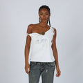 Ivory Y2K Woven Vest Glam (L)