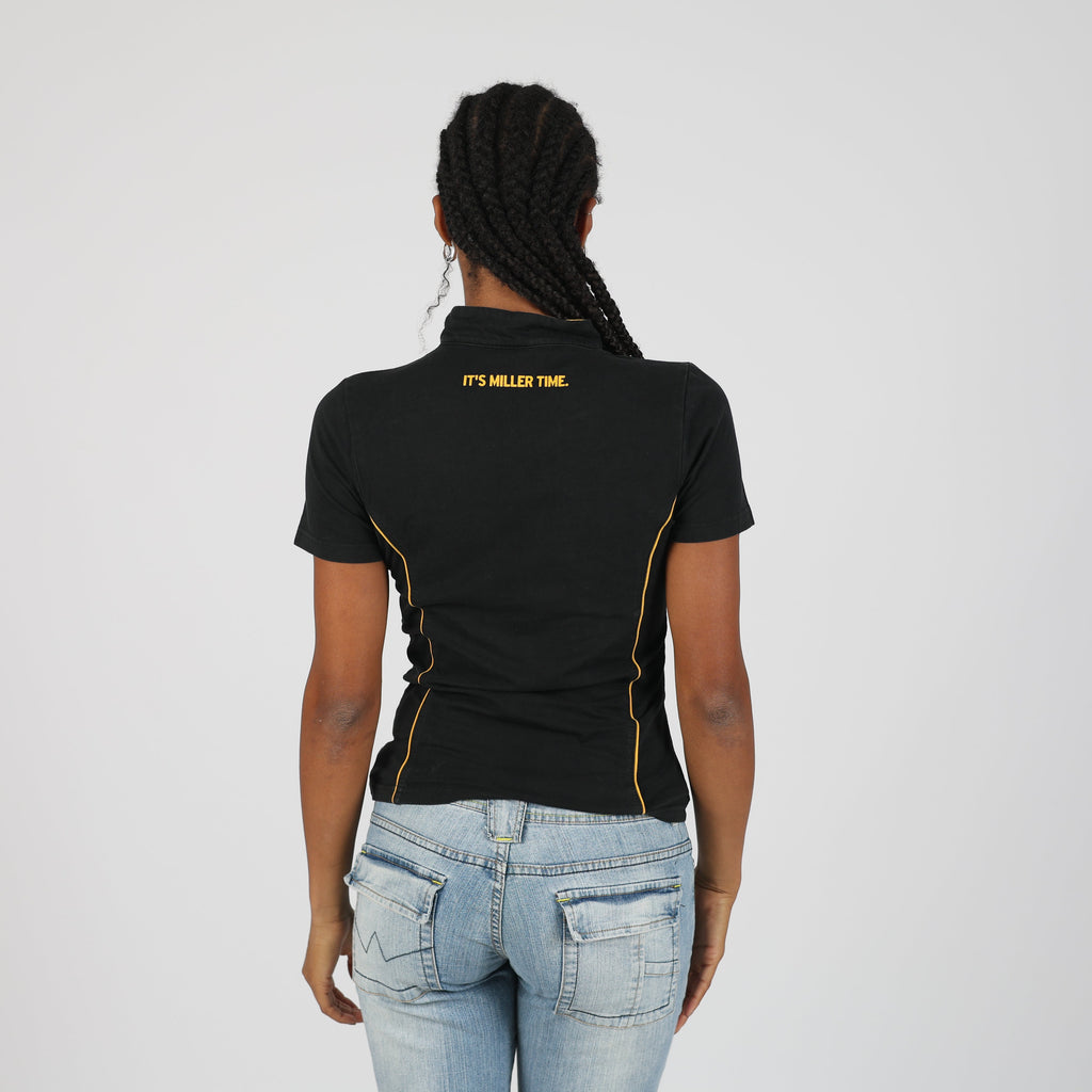 Black Y2K Miller Woven Top (S)