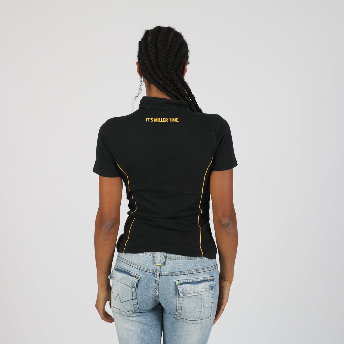 Black Y2K Miller Woven Top (S)