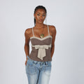 Brown Y2K Rinascimento Cami (S)