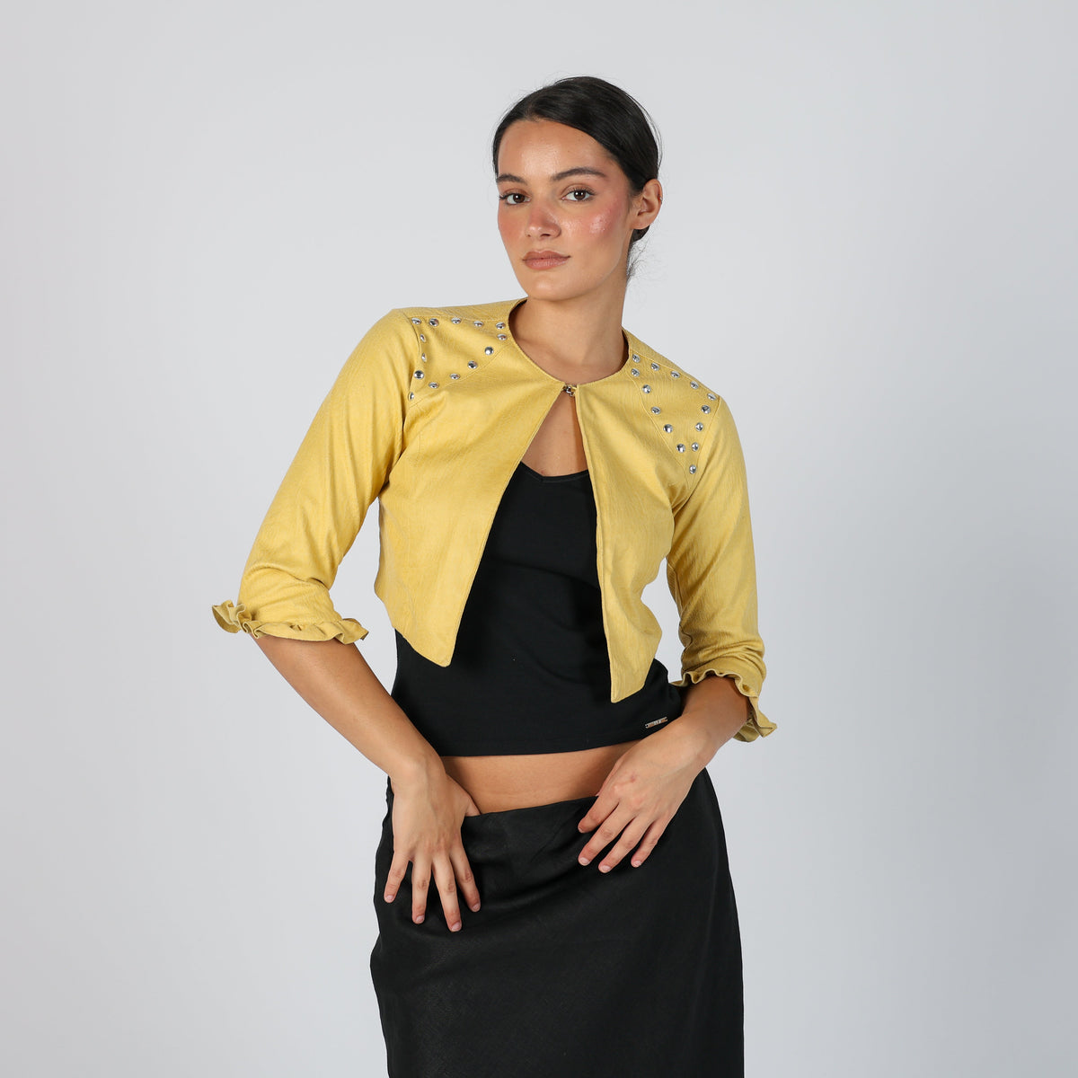 Yellow Y2K J'aime Light jacket (S)