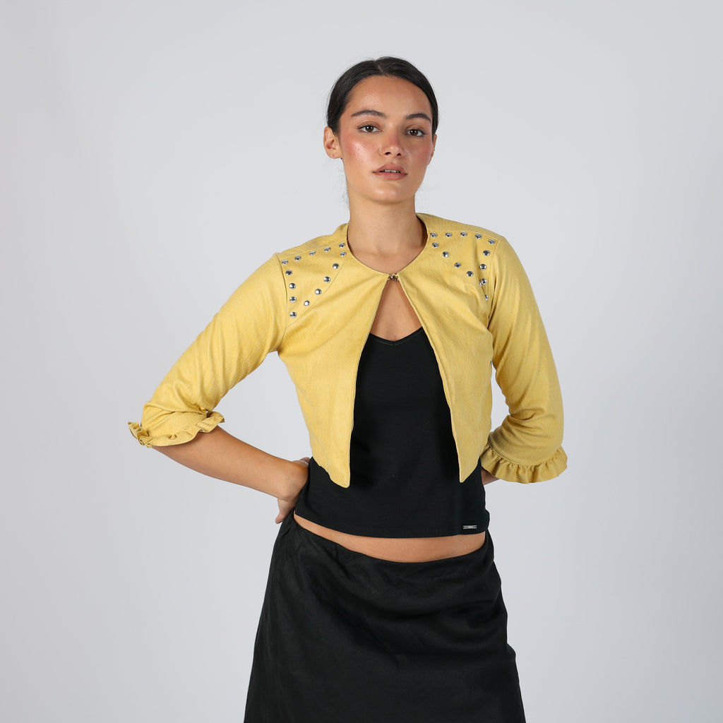 Yellow Y2K J'aime Light jacket (S)