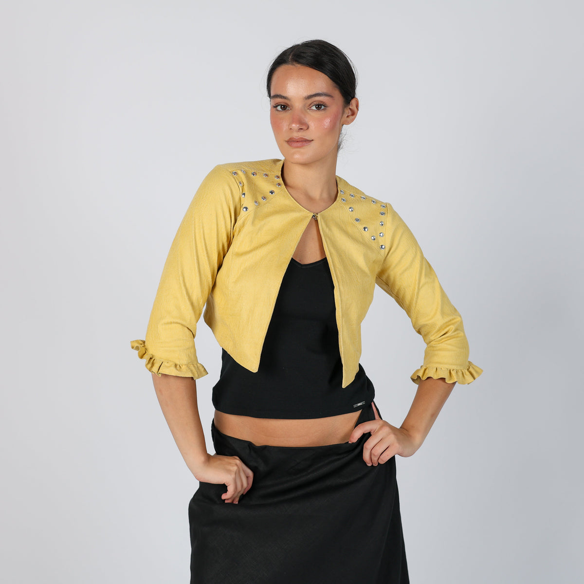 Yellow Y2K J'aime Light jacket (S)