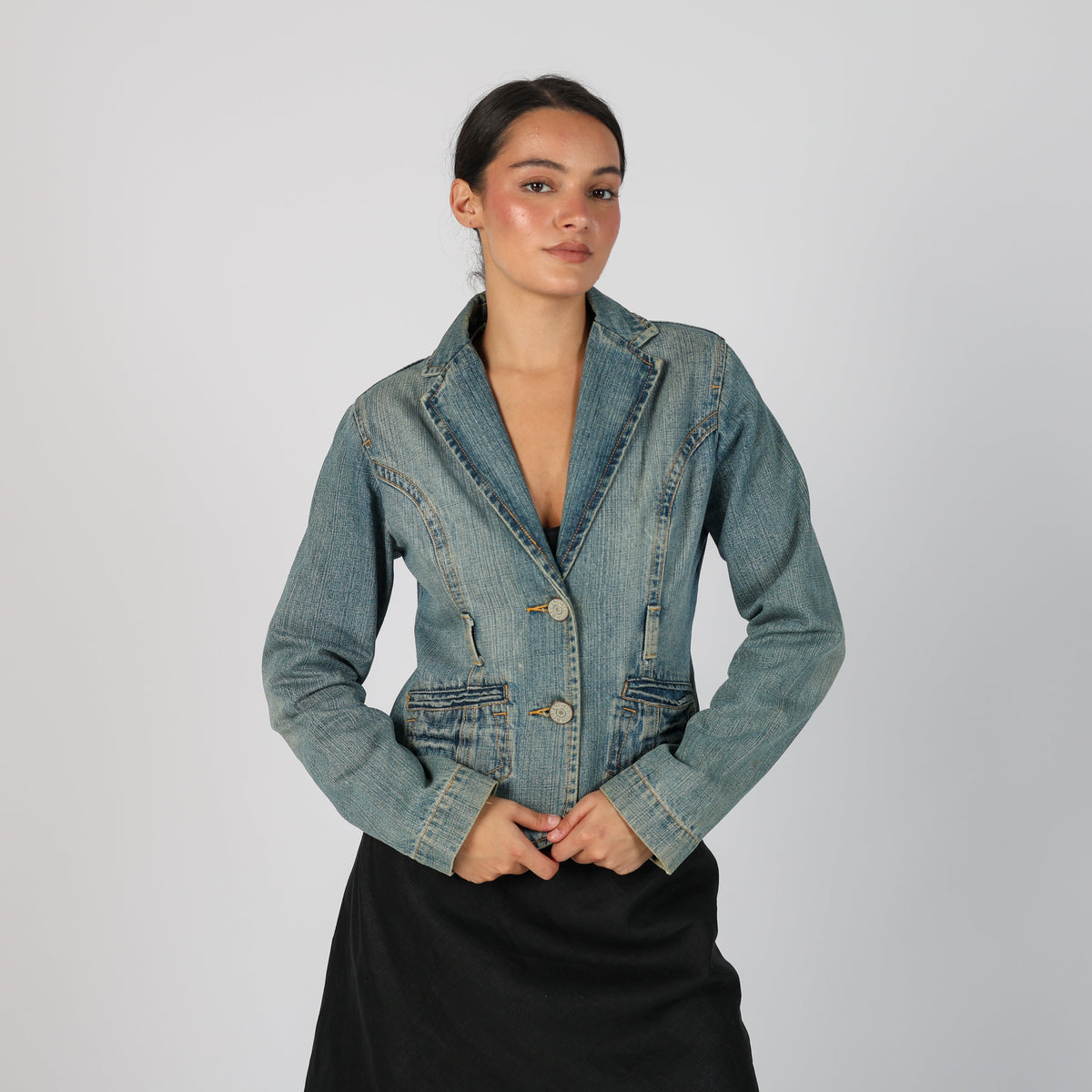 Blue Y2K Blue Collection Denim Jacket (S)