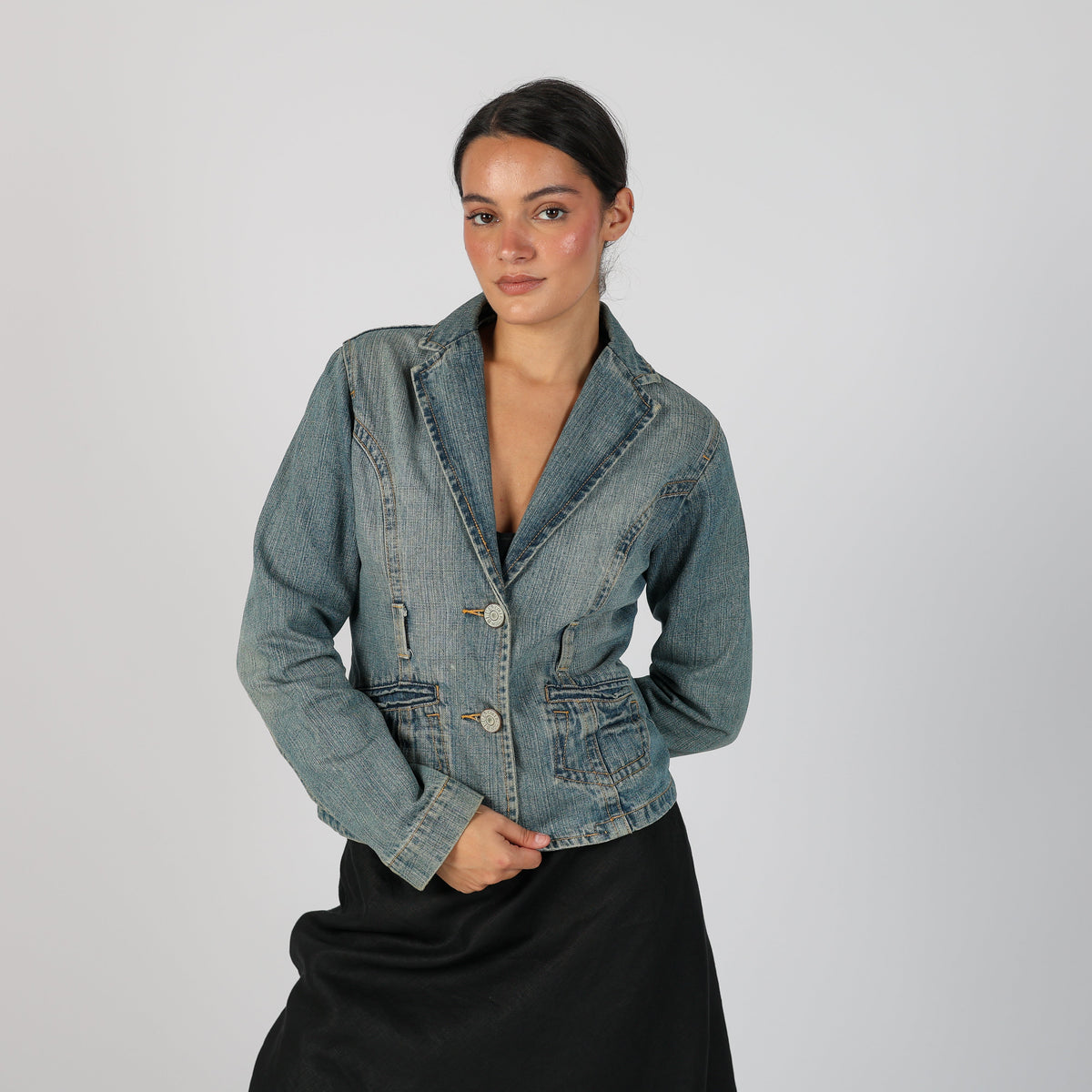 Blue Y2K Blue Collection Denim Jacket (S)