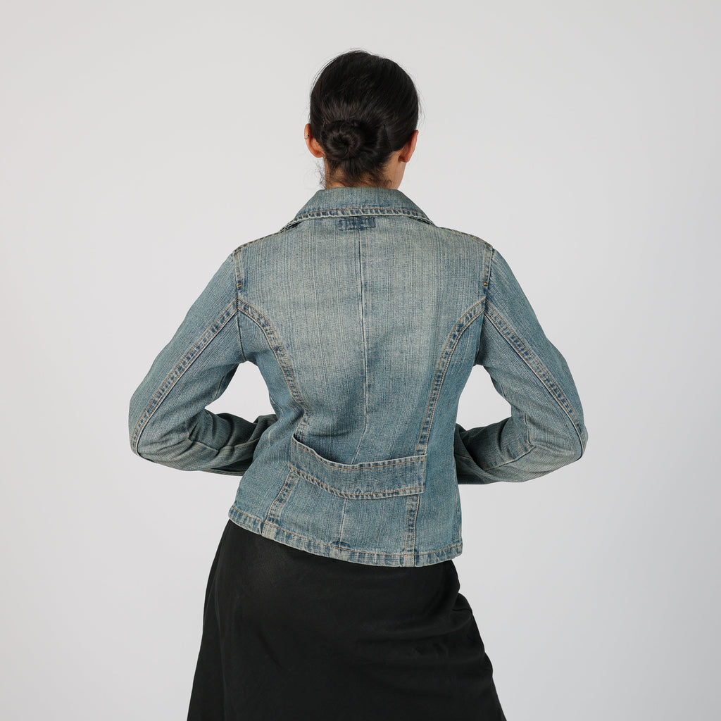 Blue Y2K Blue Collection Denim Jacket (S)
