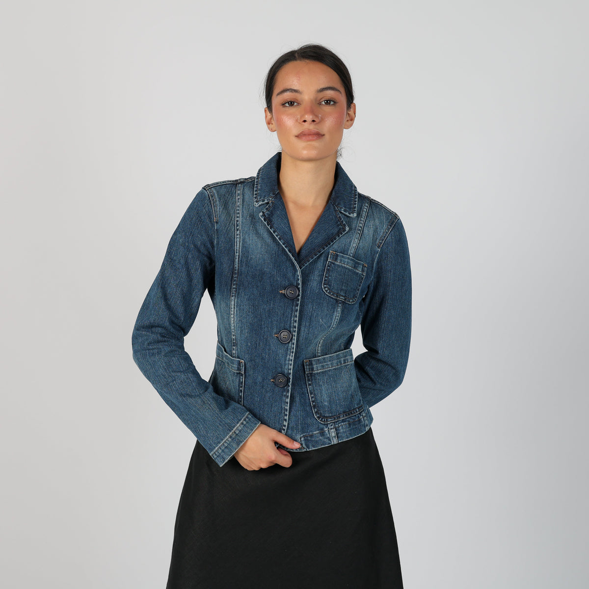 Blue 90s United Colors of Benetton Denim Jacket (S)