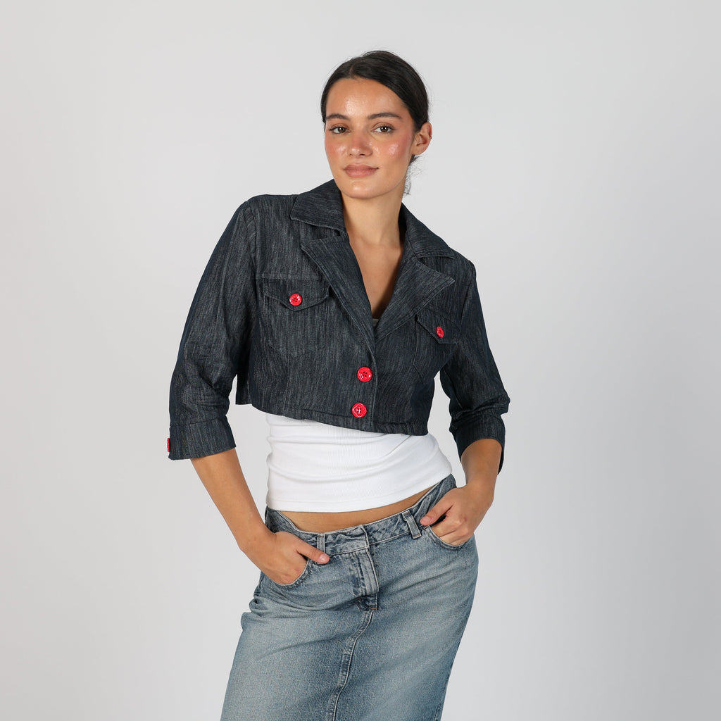 Blue Y2K Artigli Denim Jacket (S)