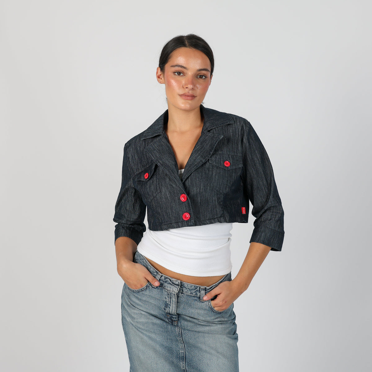 Blue Y2K Artigli Denim Jacket (S)