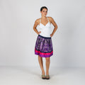 Purple Y2K Custo Barcelona Woven Midi Skirt (XS)