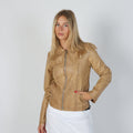 Tan Y2K Terranova Leather Jacket Faux (S)