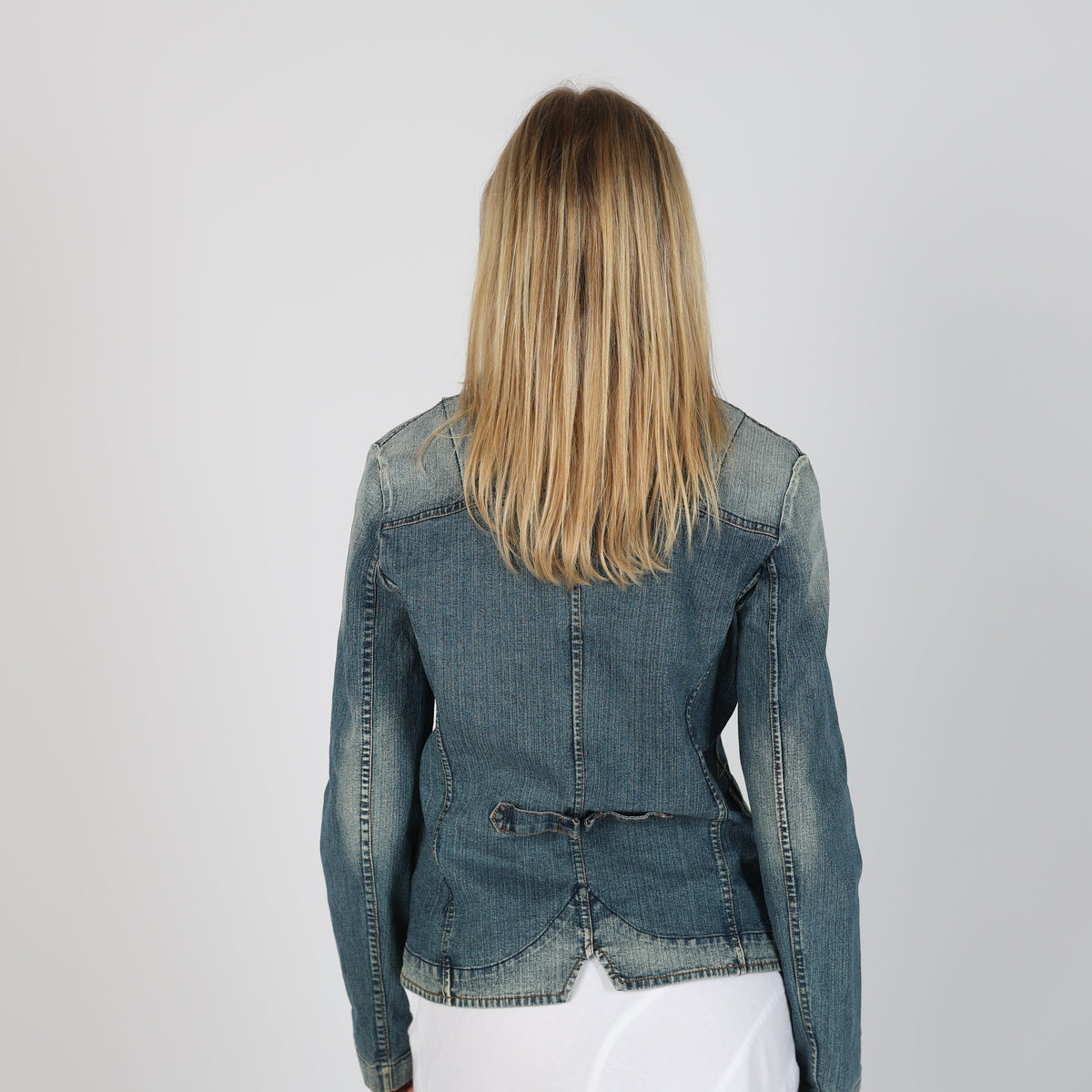 Blue Y2K Made in Italy Denim Jacket (M)
