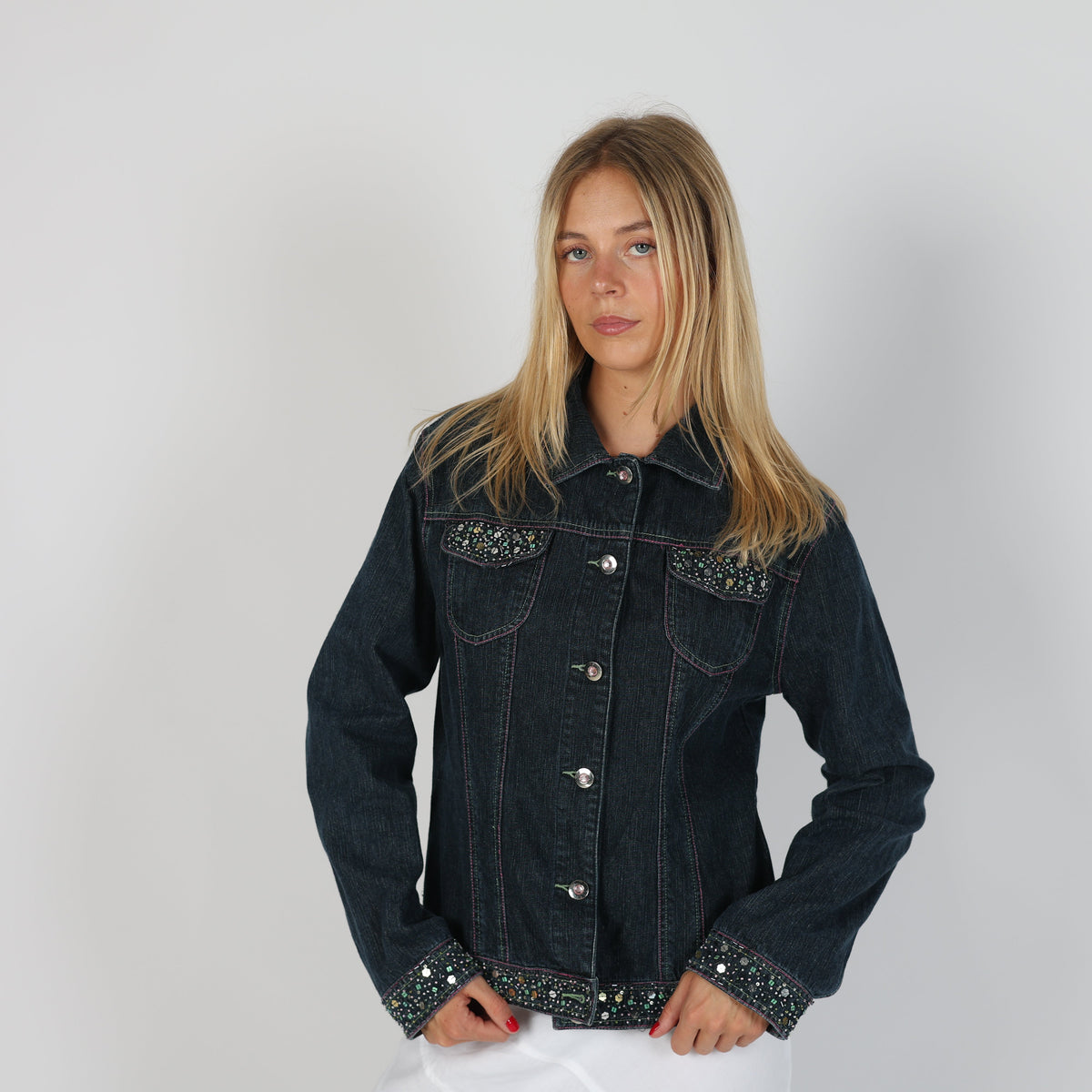 Blue Y2K Diana Callesi Denim Jacket (M)