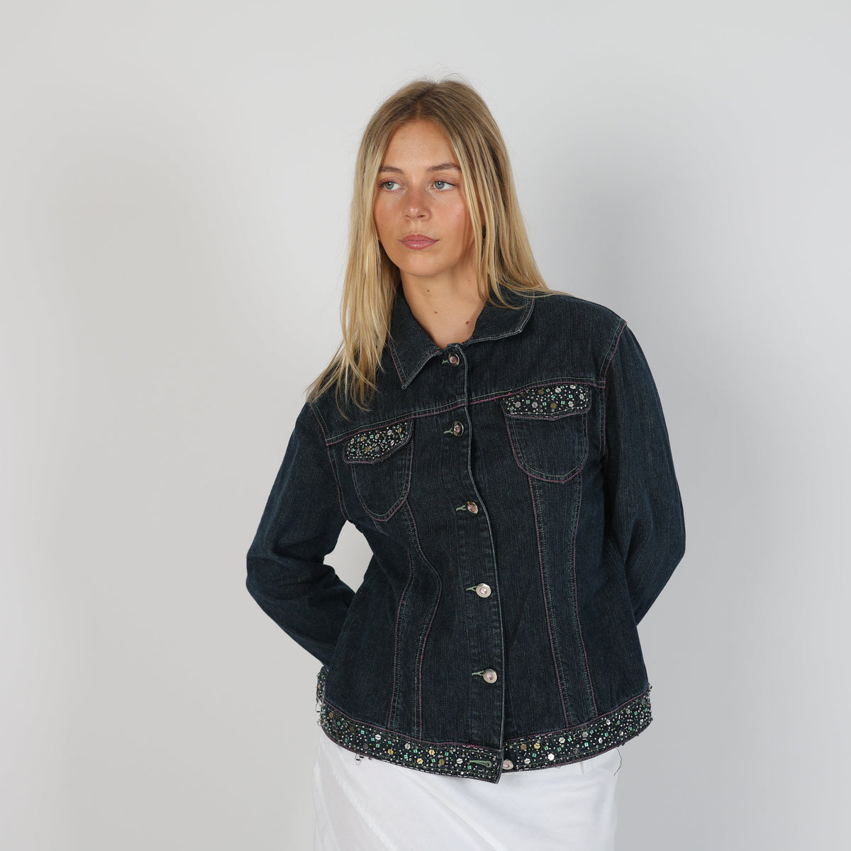 Blue Y2K Diana Callesi Denim Jacket (M)