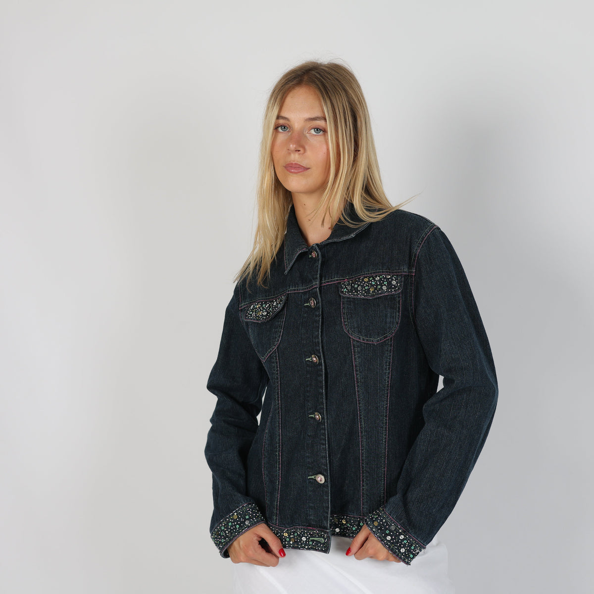 Blue Y2K Diana Callesi Denim Jacket (M)