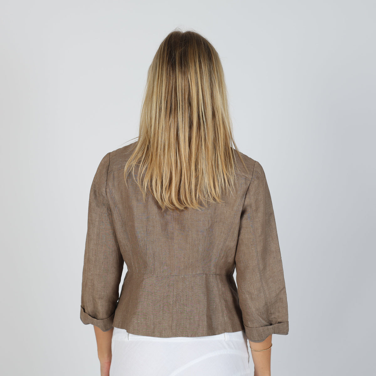 Brown Y2K Light jacket Linen (S)