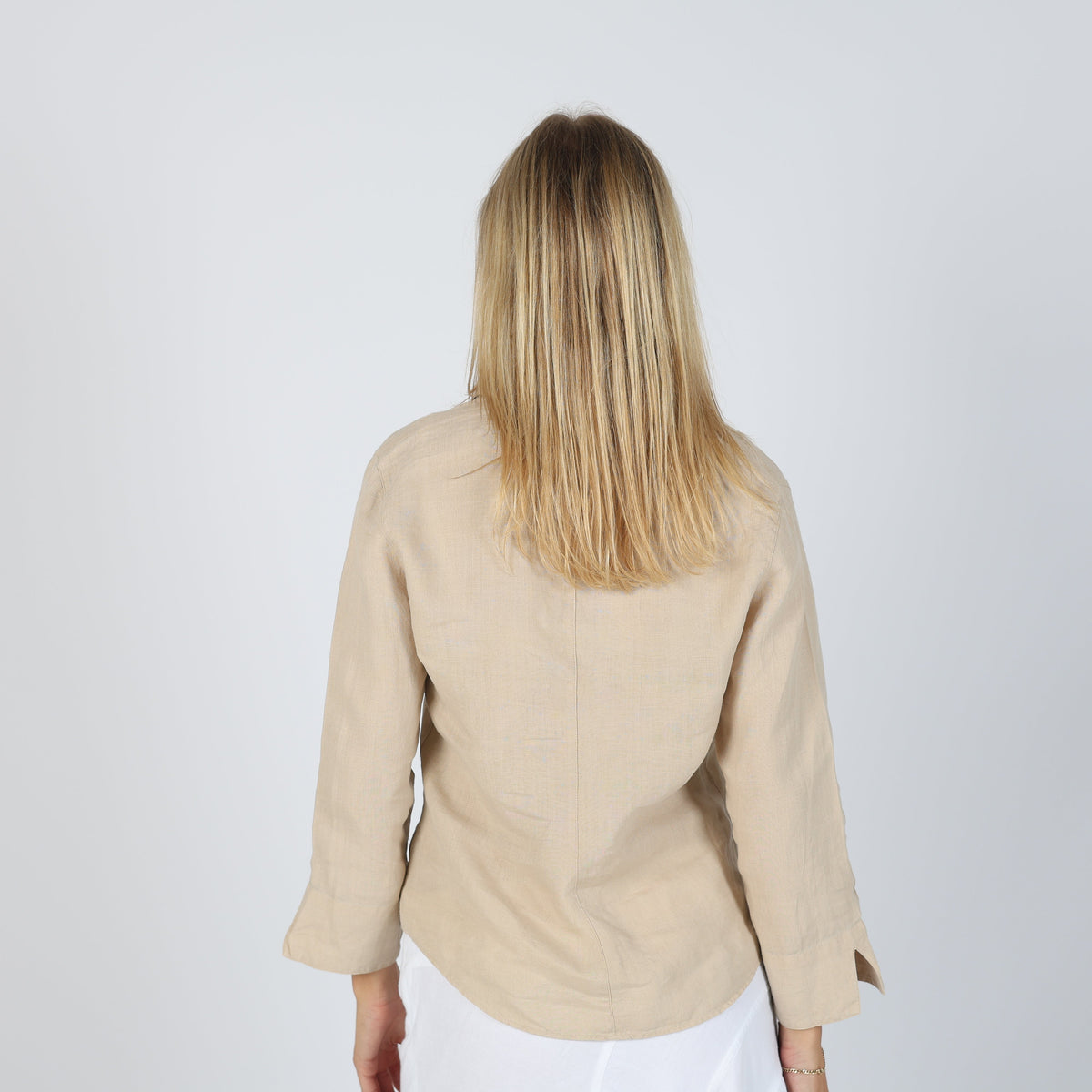 Beige 90s Made in Italy Shirt Linen (S)