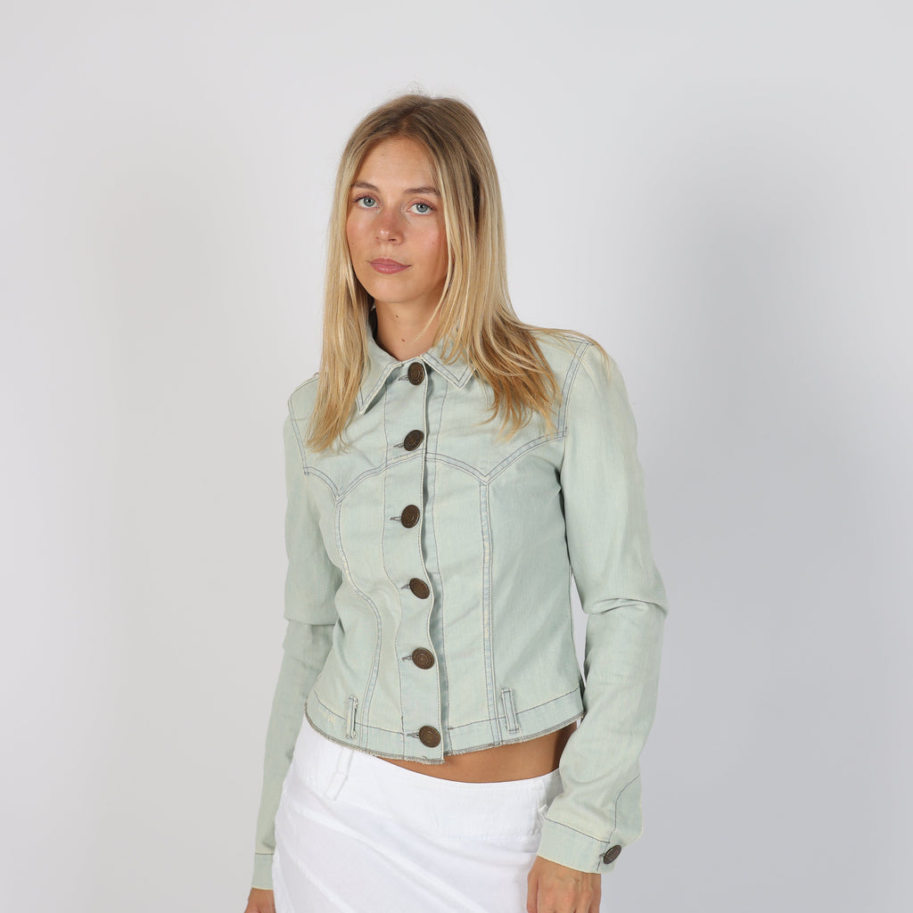 Light Blue Y2K Richmond Denim Jacket (S)