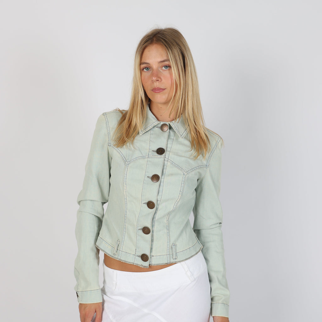 Light Blue Y2K Richmond Denim Jacket (S)