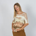 Cream Y2K Knitted Top (M)