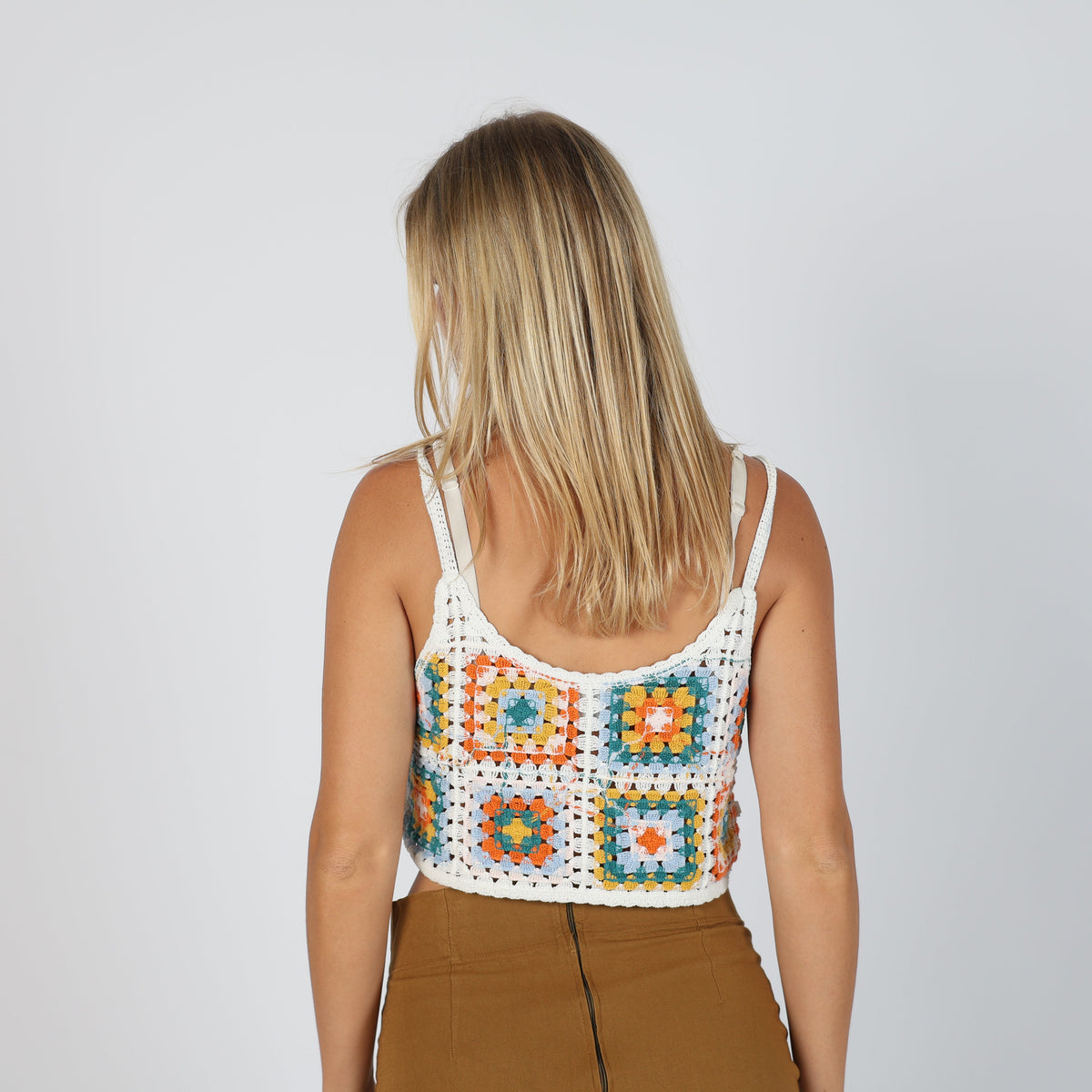 White Y2K Knitted Top (S)