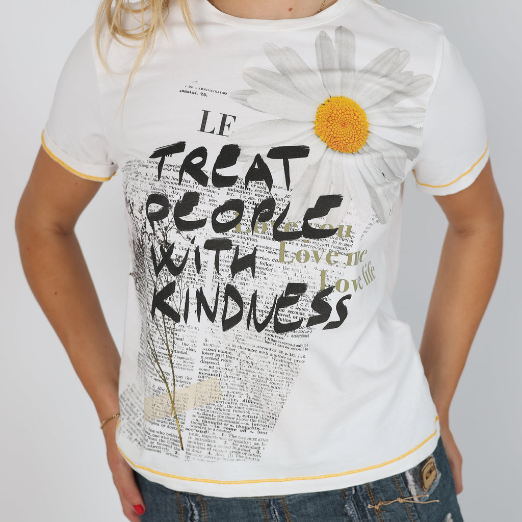 Ivory Y2K Desigual T-shirt (S)