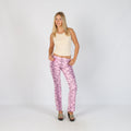 Lilac Purple Y2K Made in Italy Woven Trousers (XS)