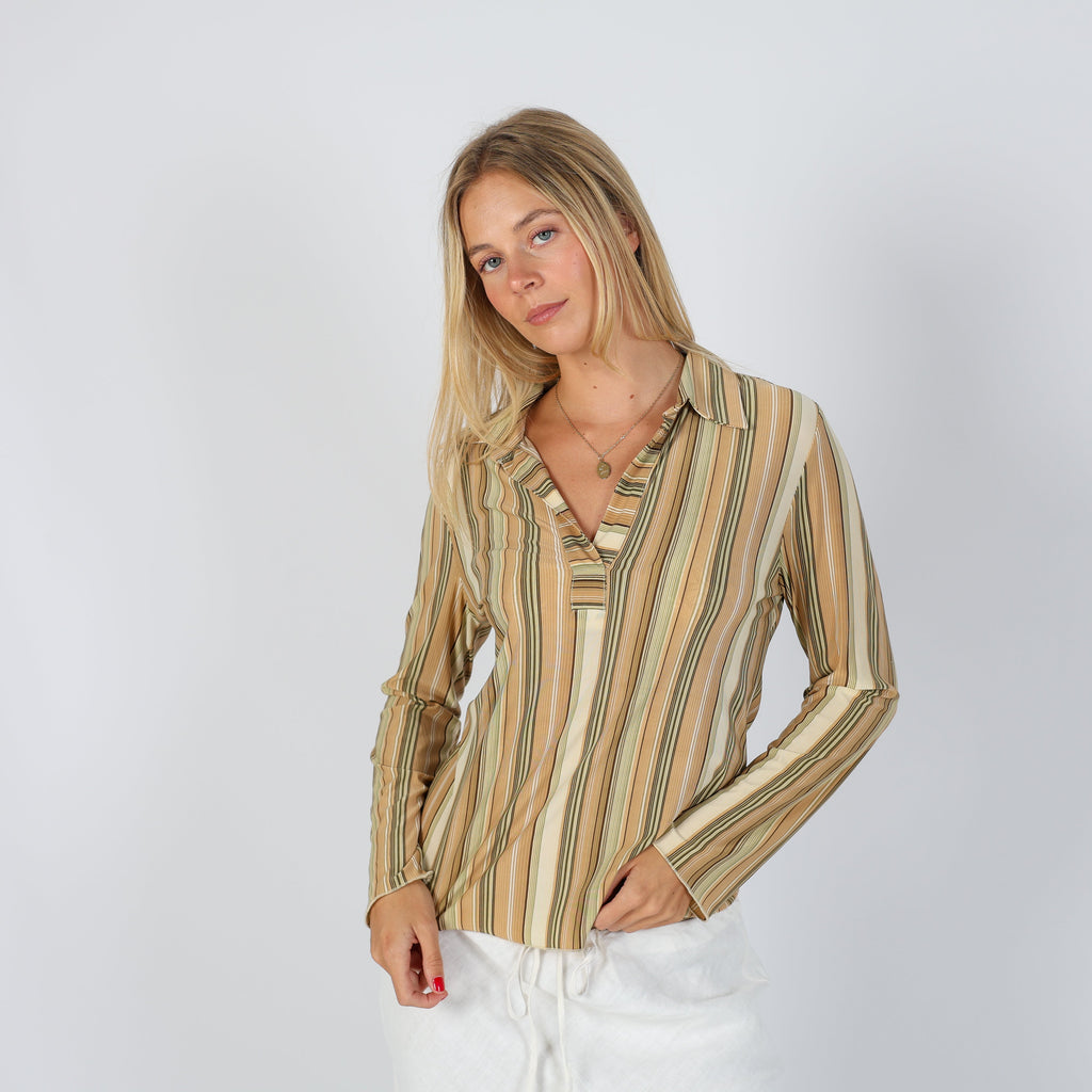 Tan Y2K Coconuda Blouse (S)