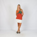 Ivory Y2K Made in Italy Woven Mini Skirt (S)