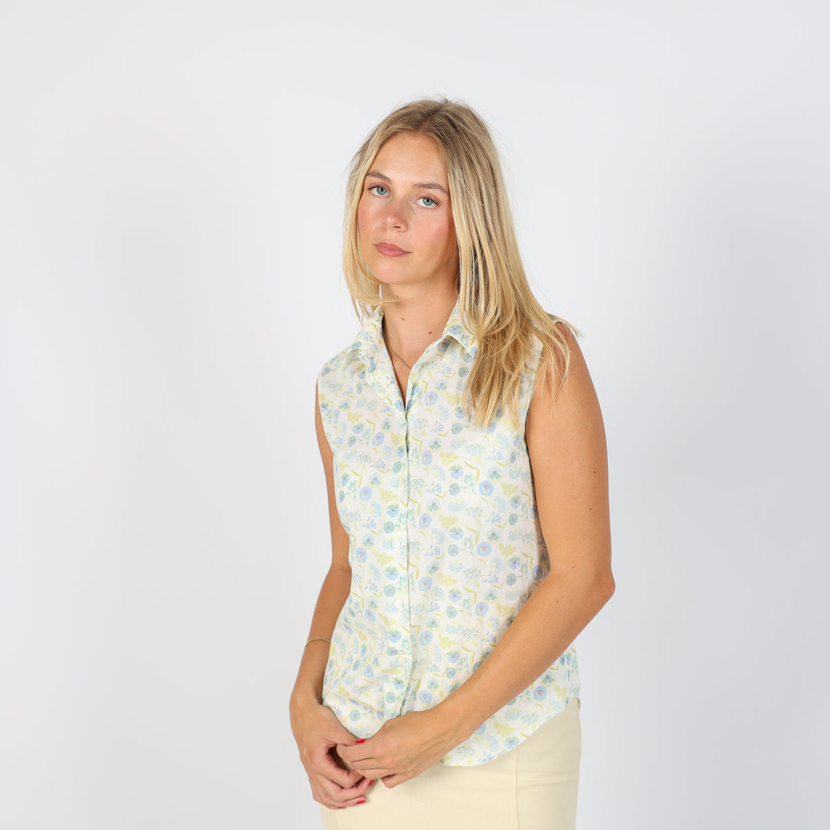 Cream Y2K Made in Italy Blouse (S)