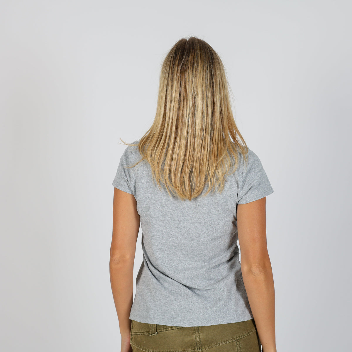 Light Grey Y2K Tommy Hilfiger T-shirt (XS)