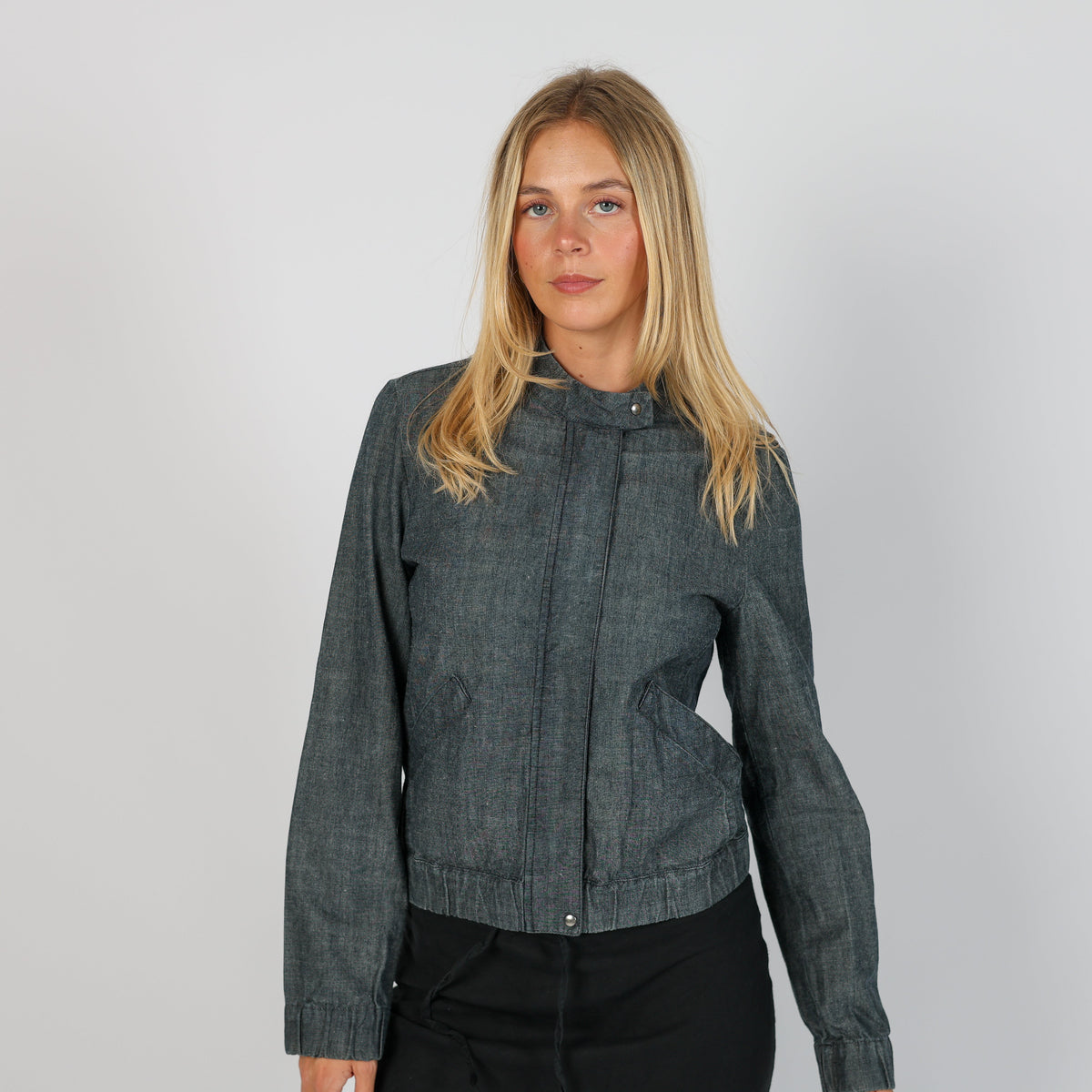 Charcoal Grey Y2K Made in Italy Light jacket (S)