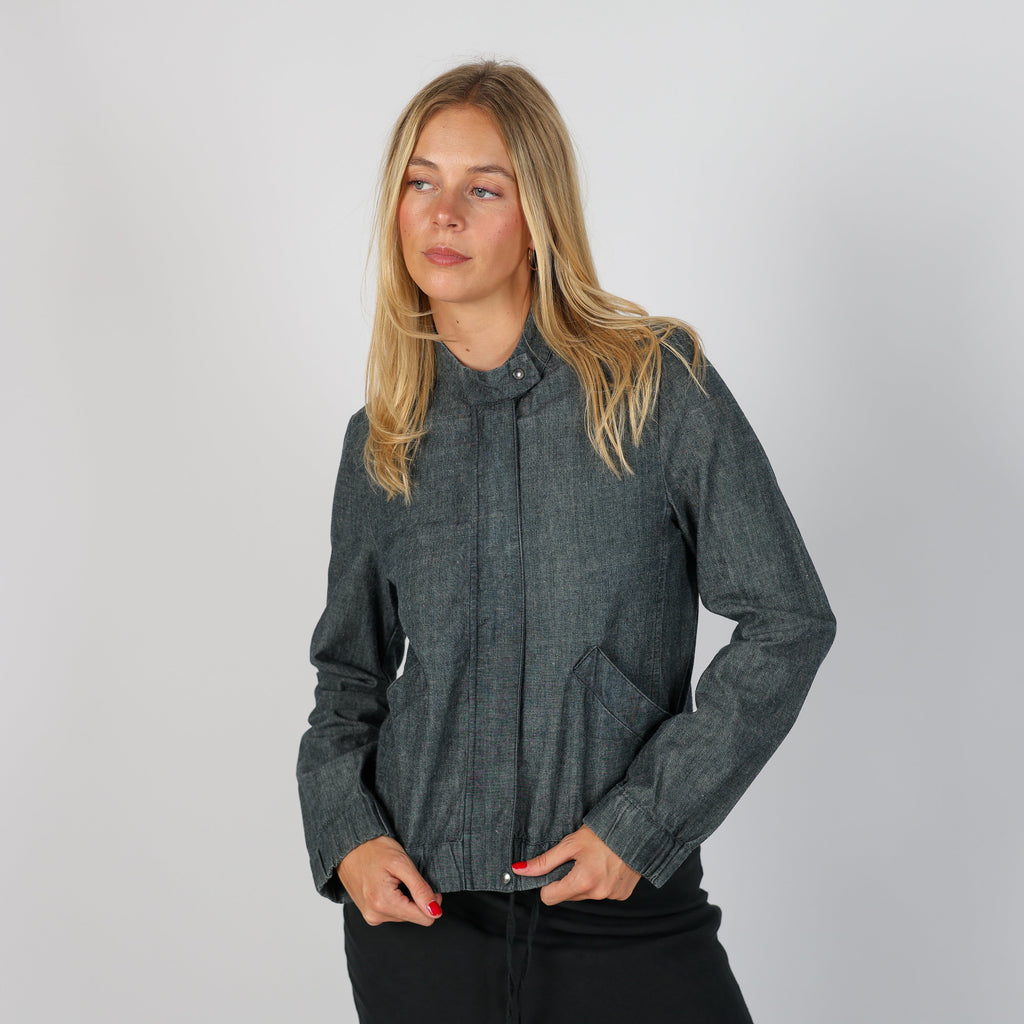 Charcoal Grey Y2K Made in Italy Light jacket (S)