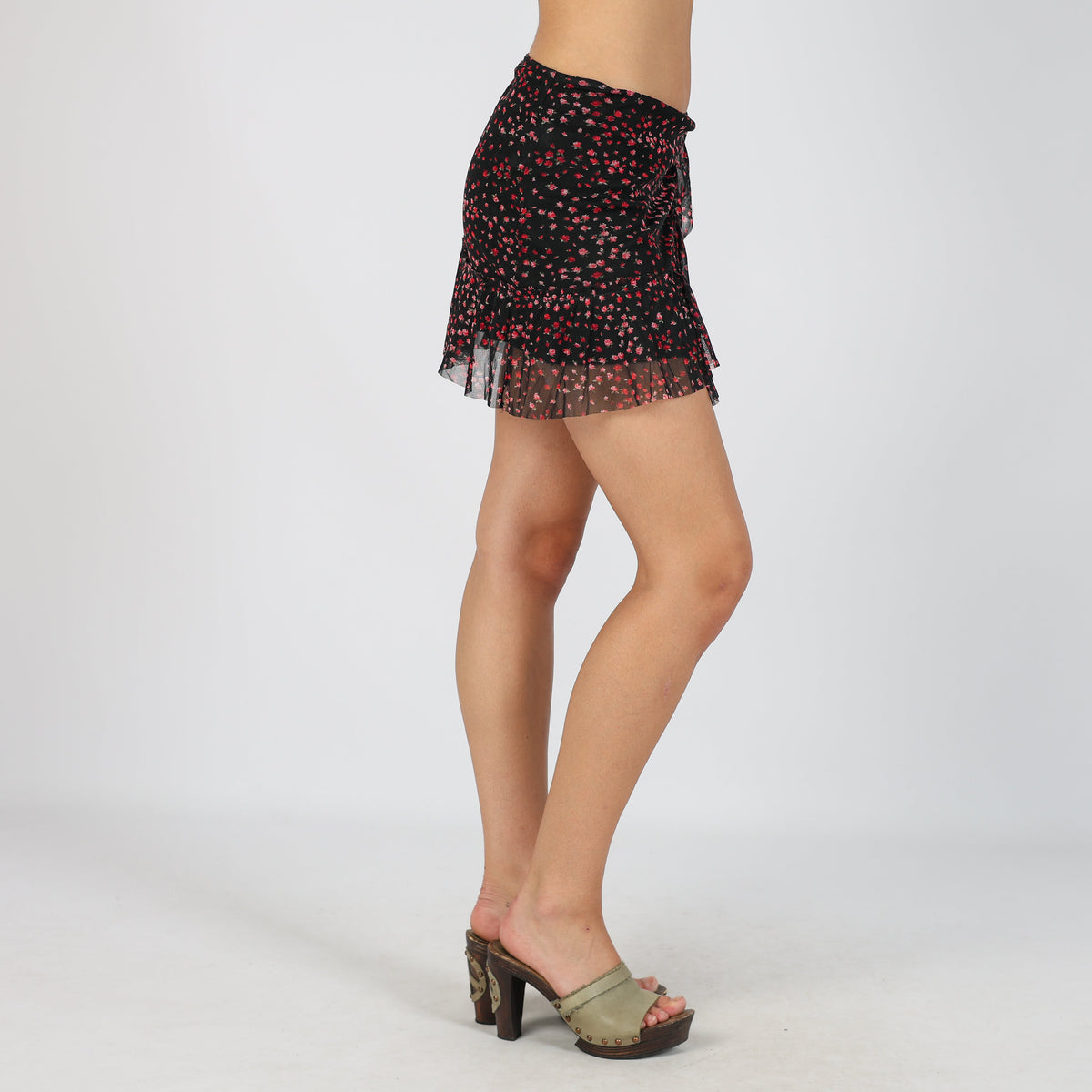 Black Y2K Pimkie Woven Mini Skirt (S)