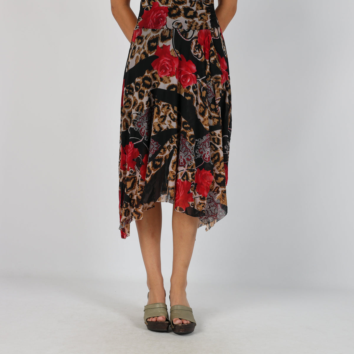 Black Y2K Mesh Maxi Dress (S)
