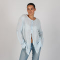 Light Blue Y2K Made in Italy Blouse (L)