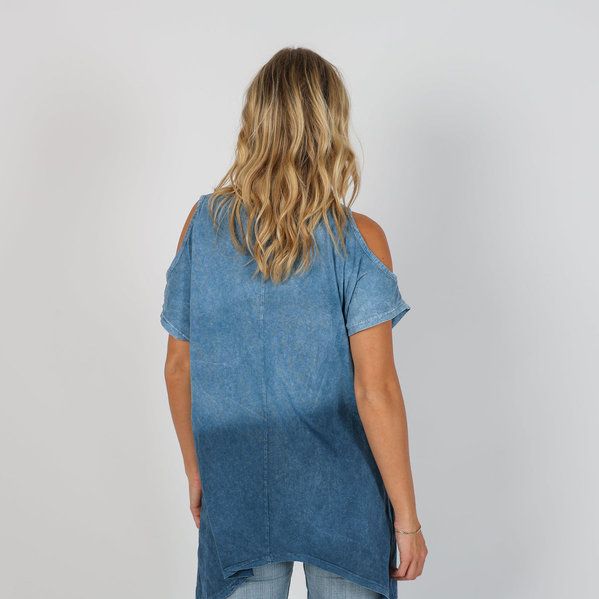 Blue Y2K Guess Woven Top (L)