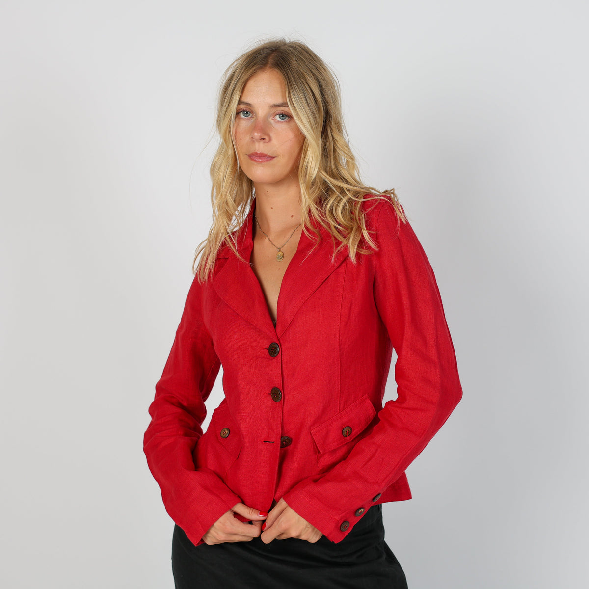 Red 90s Made in Italy Blazer (S)