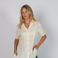 Cream Y2K Shirt (L)