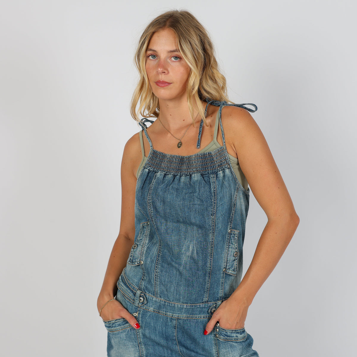 Blue Y2K Take.Two Denim Jumpsuit (S)