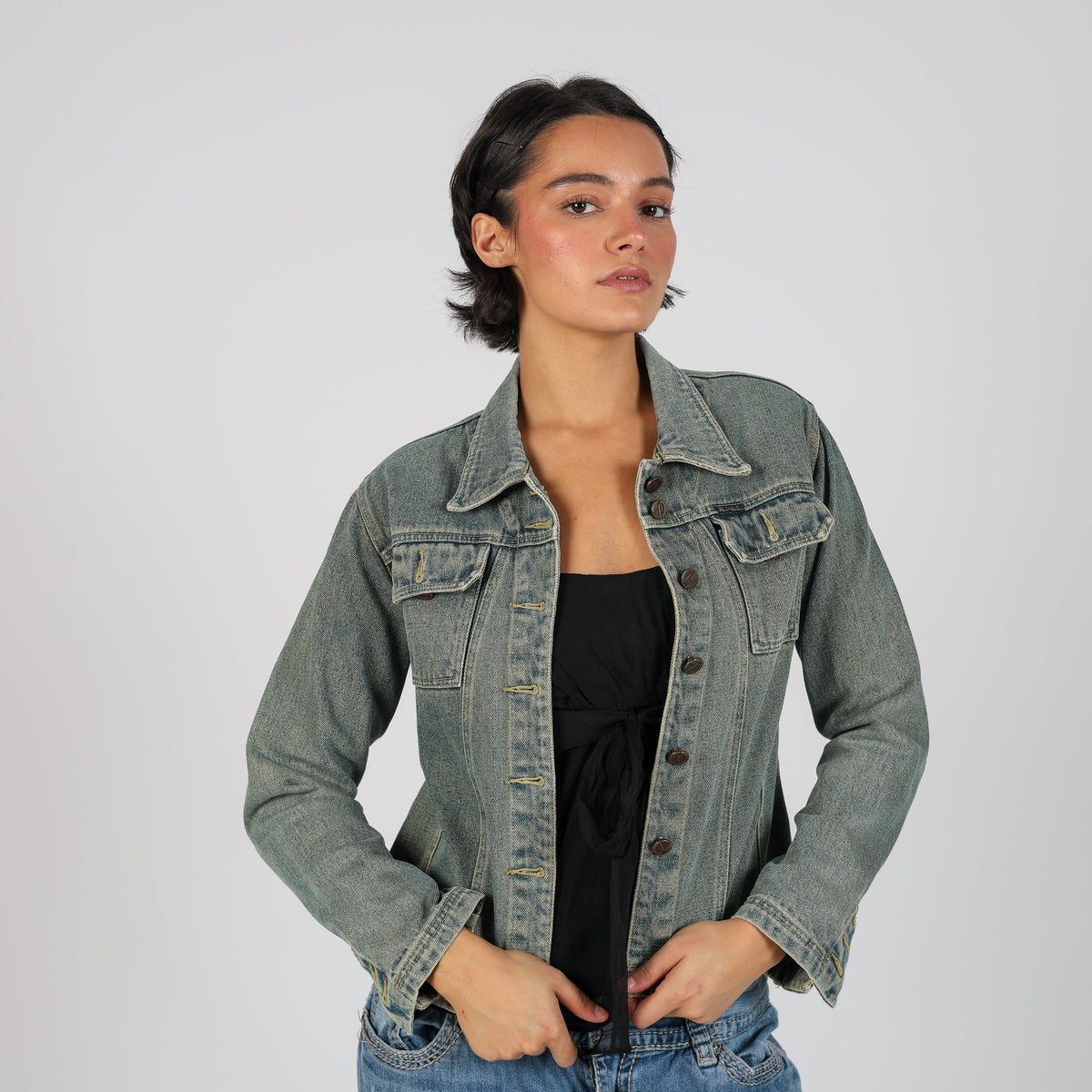 Blue Y2K Denim Jacket (S)
