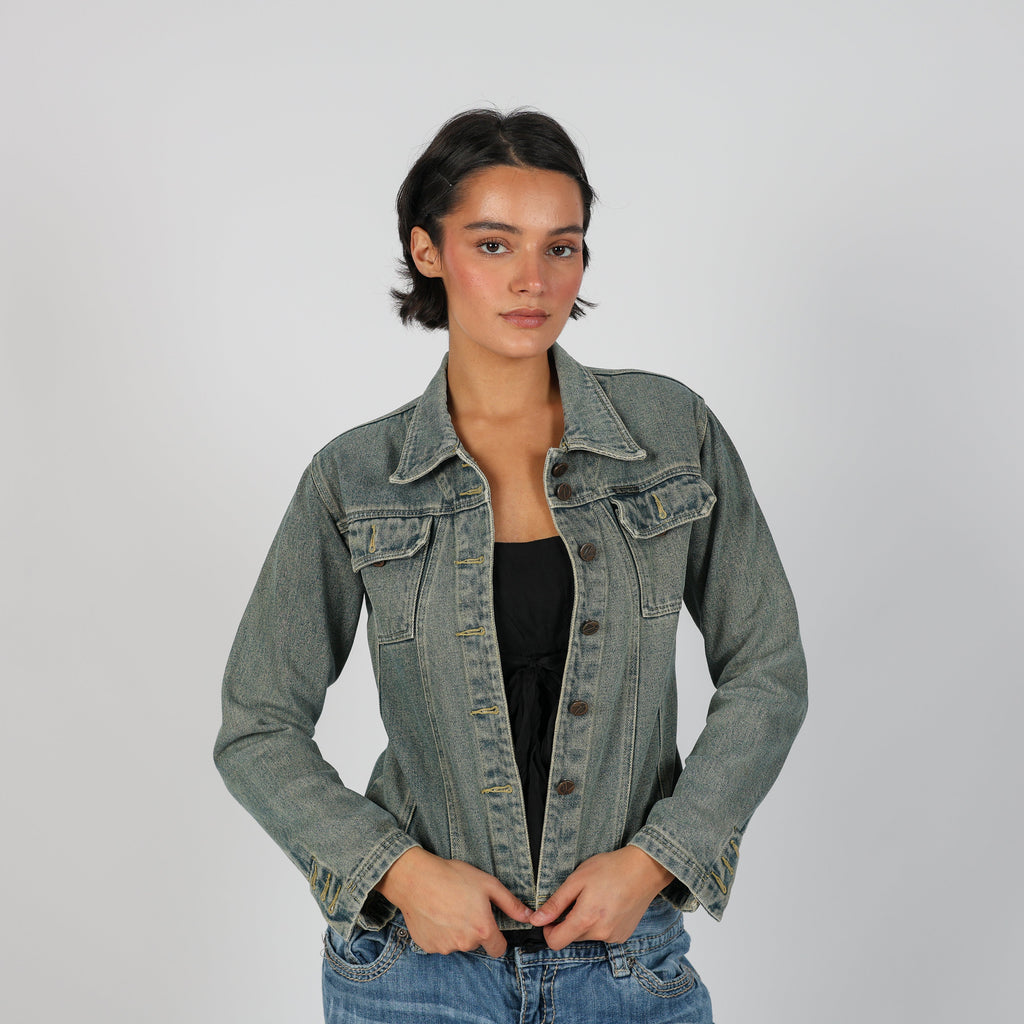 Blue Y2K Denim Jacket (S)