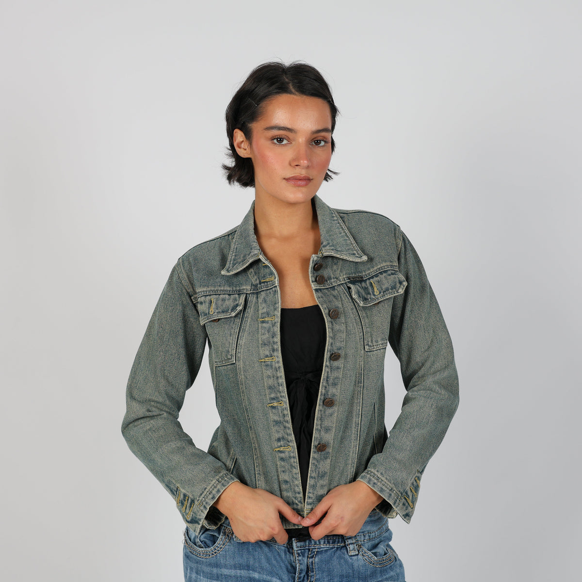 Blue Y2K Denim Jacket (S)