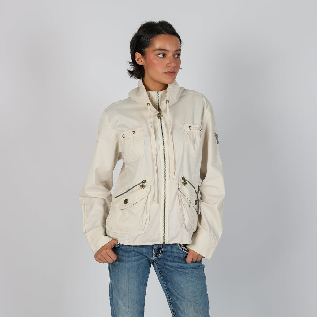 Cream Y2K Casual Jacket (L)