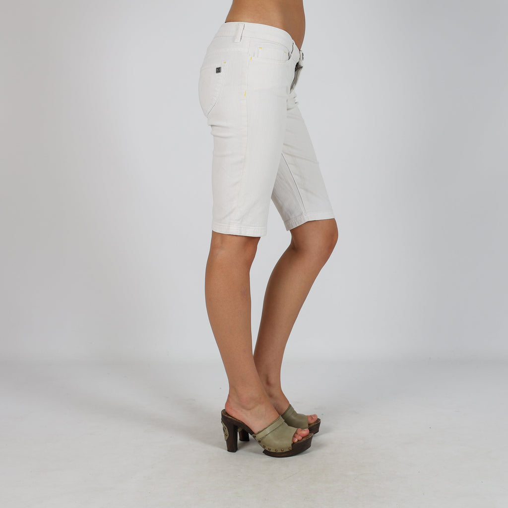 Cream Y2K Denim Shorts (S)