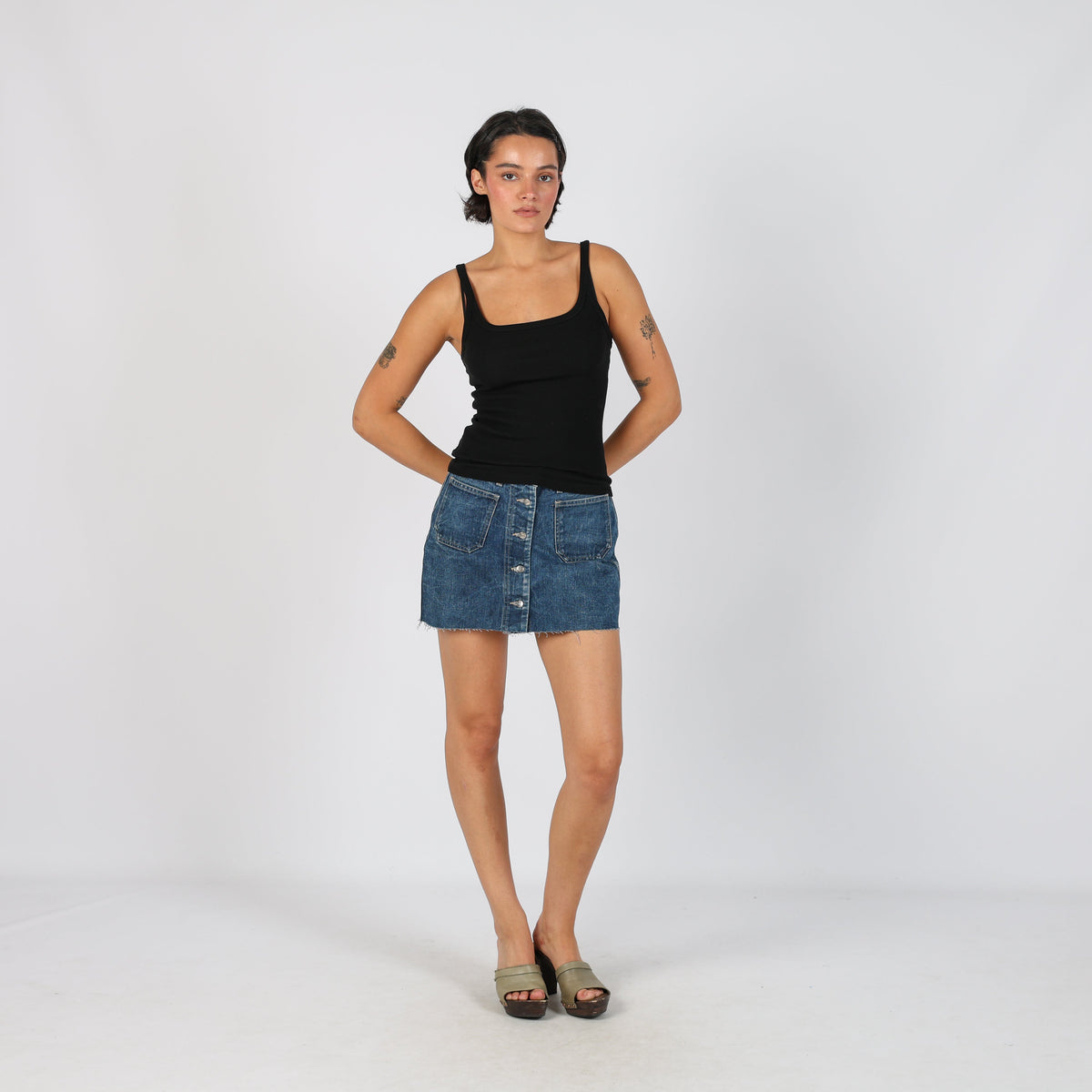 Blue Y2K GAS Denim Mini Skirt (S)