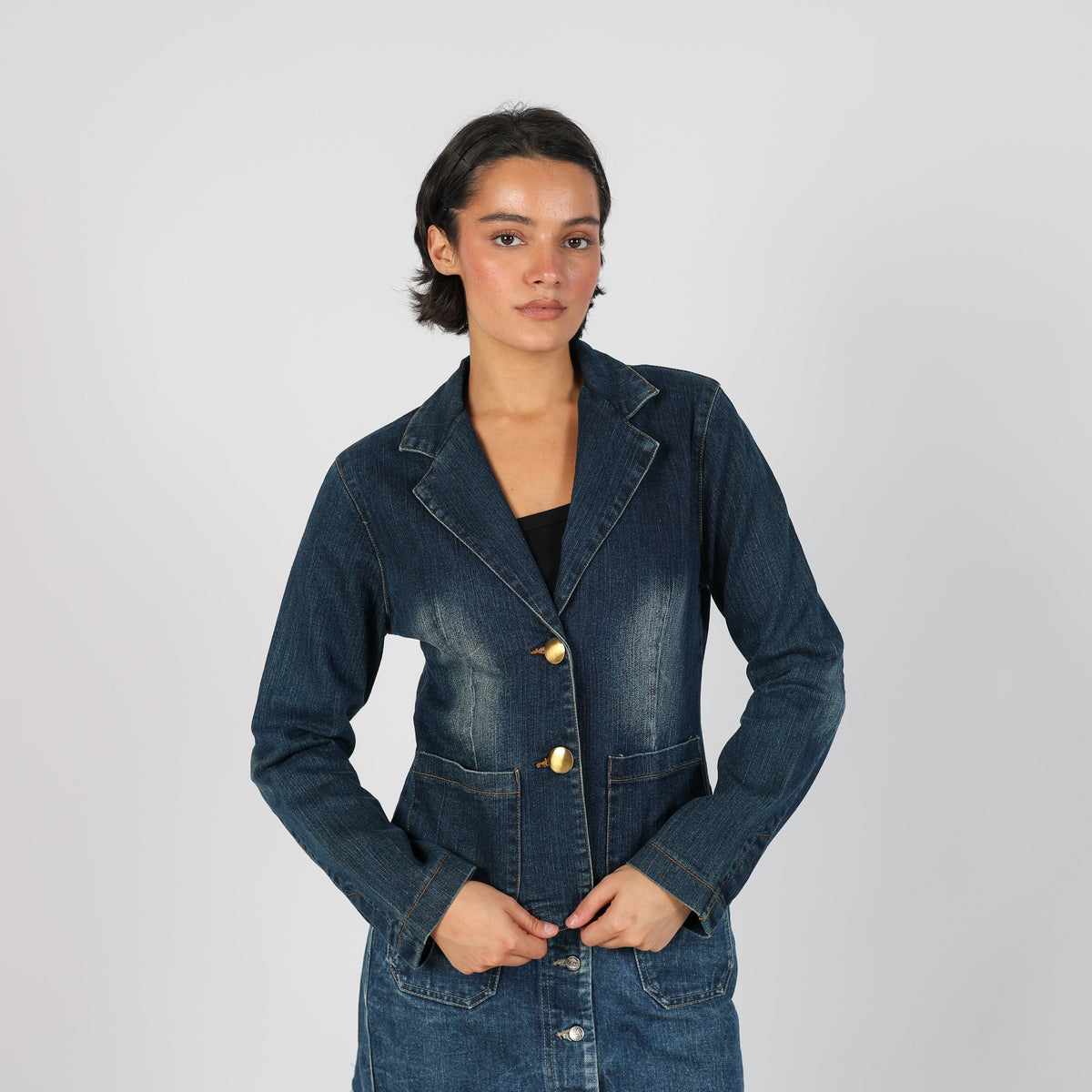 Blue Y2K XFN Denim Jacket (S)